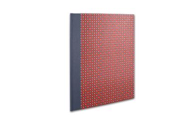 Preview: Rote Sammelmappe A4 "Gretl", Bewerbungsmappe, handgemacht, auch in A3